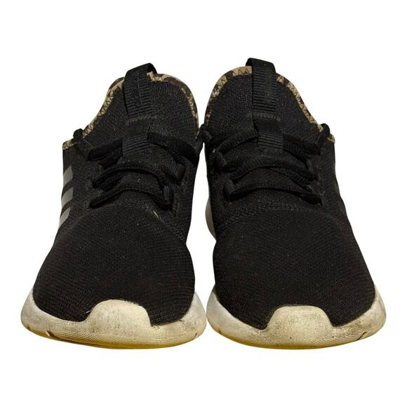 Adidas Cloudfoam Pure 2.0 Leopard Lined Black Sneakers Women's Size 8.5 Comfort - Picture 2 of 8